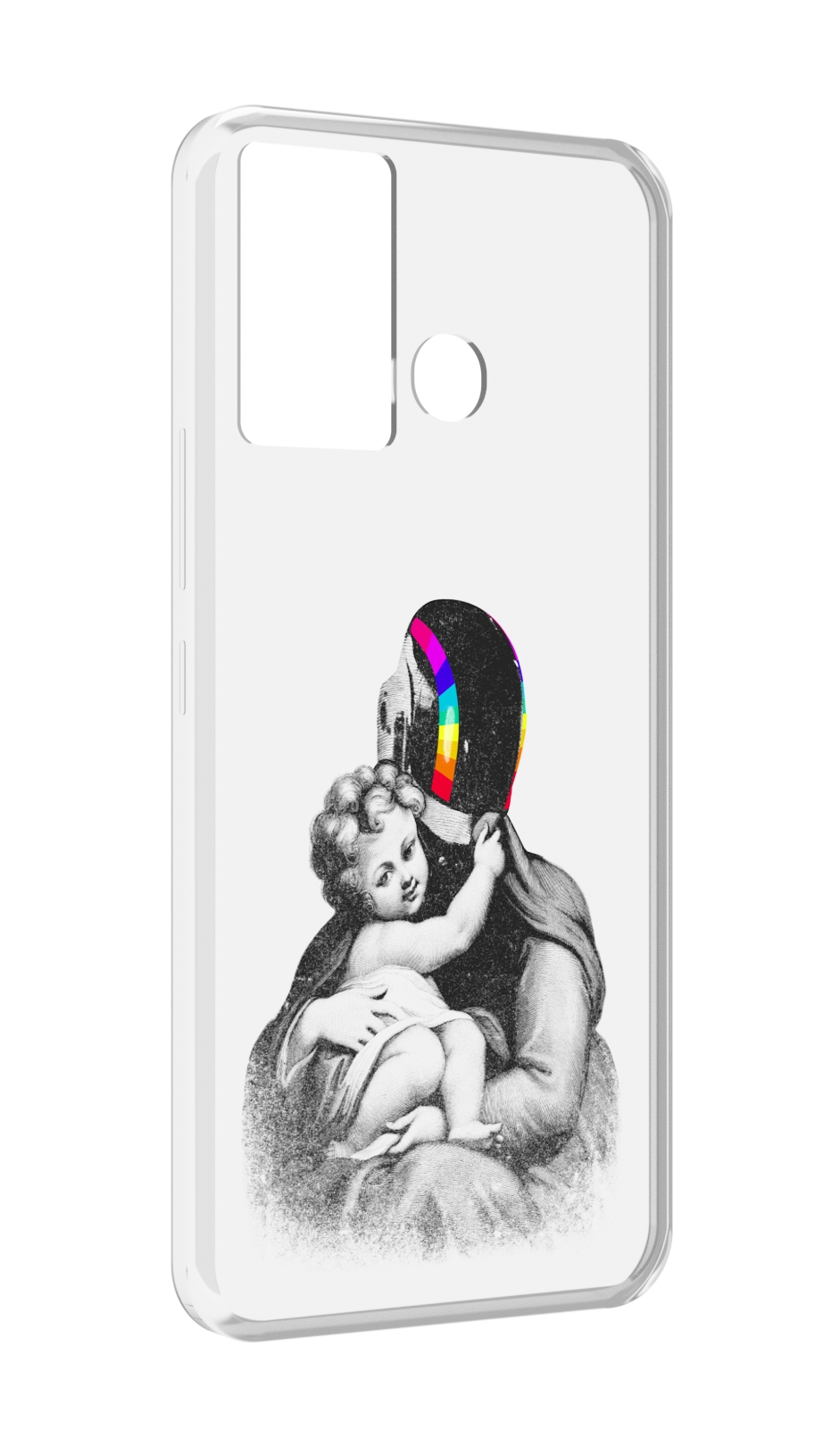 

Чехол MyPads защитник в шлеме для Infinix Hot 12 Play, Прозрачный, Tocco