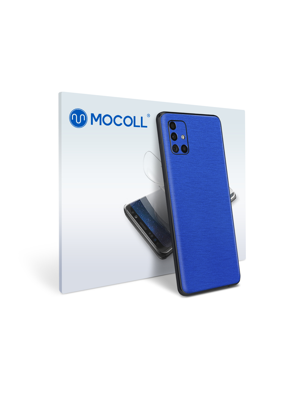

Пленка защитная MOCOLL для задней панели Samsung Galaxy A03S Кошачий глаз Синий