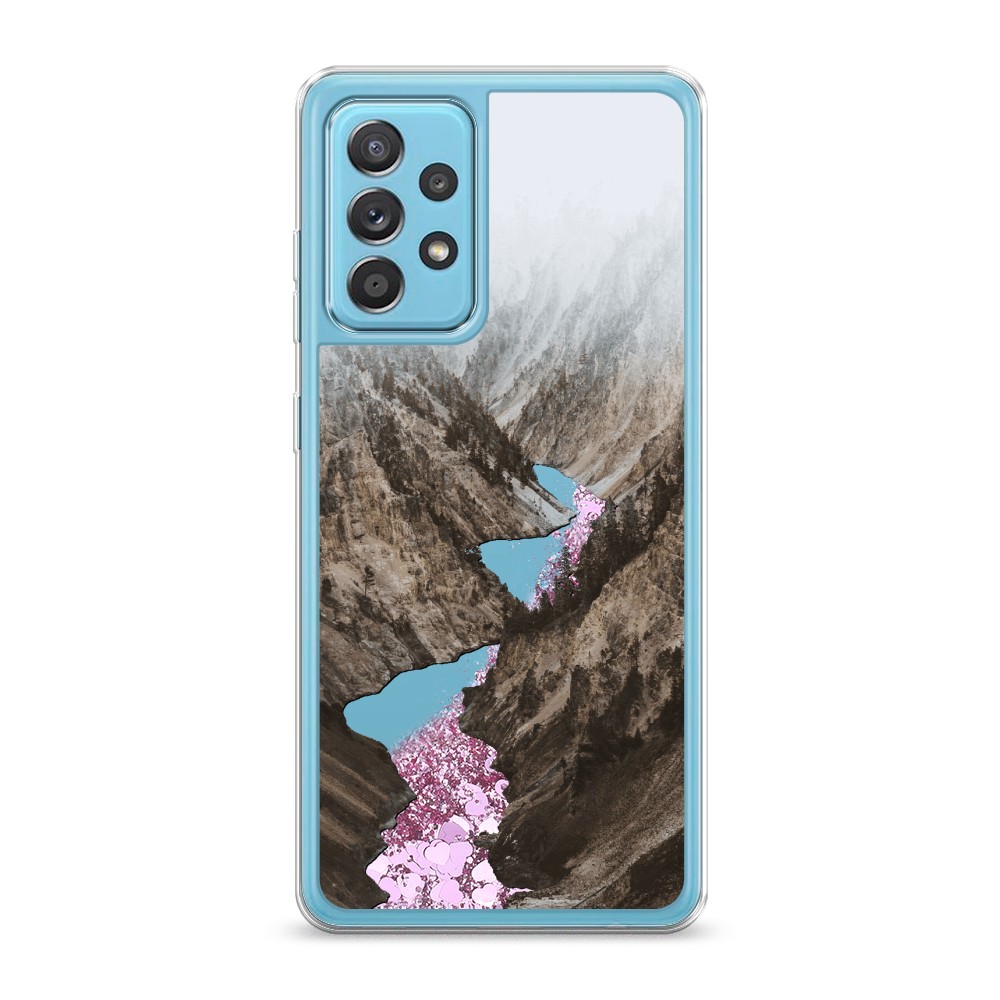 

Жидкий чехол с блестками "Горная река" на Samsung Galaxy A52s