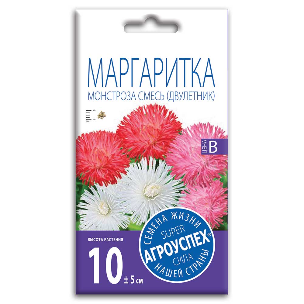 

Семена Агроуспех Маргаритка Монстроза смесь 0,1 г