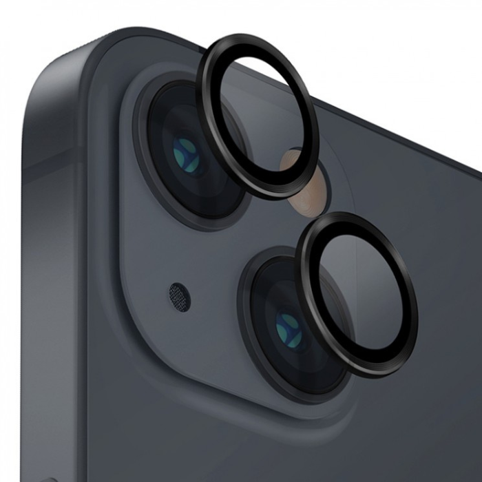 

Защитное стекло камеры iPhone 14/14 Plus блестящие (черный)