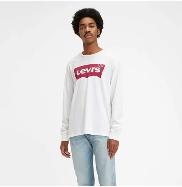 

Лонгслив мужской Levi's Long Sleeve Graphic Tee белый 52-54, Long Sleeve Graphic Tee