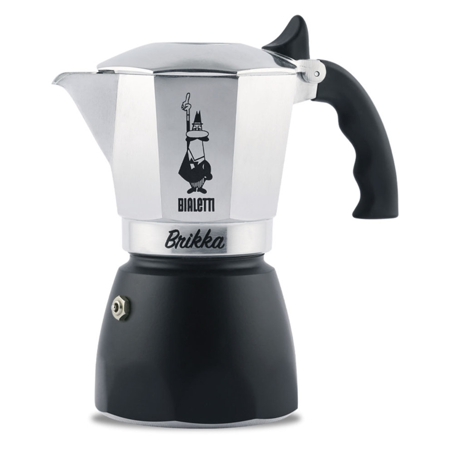 

Кофеварка гейзерная на 4 чашки Bialetti BRIKKA 2020 150мл, черный