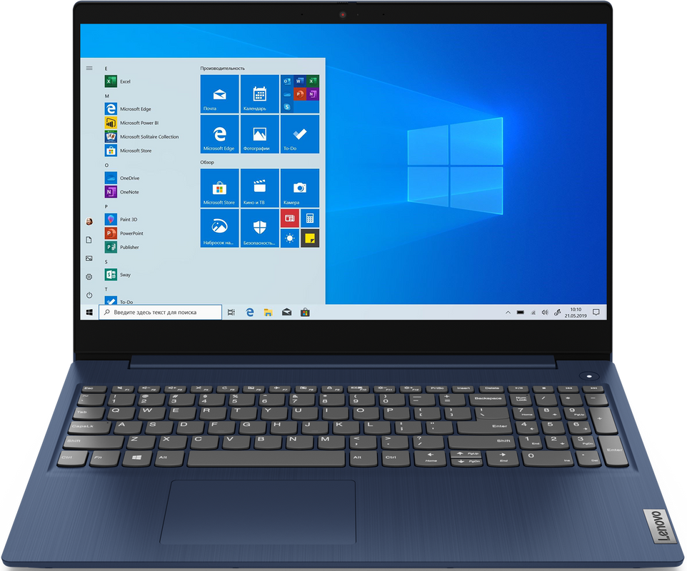 фото Ноутбук lenovo ideapad 3 gen 5 blue (81x800c5ru)