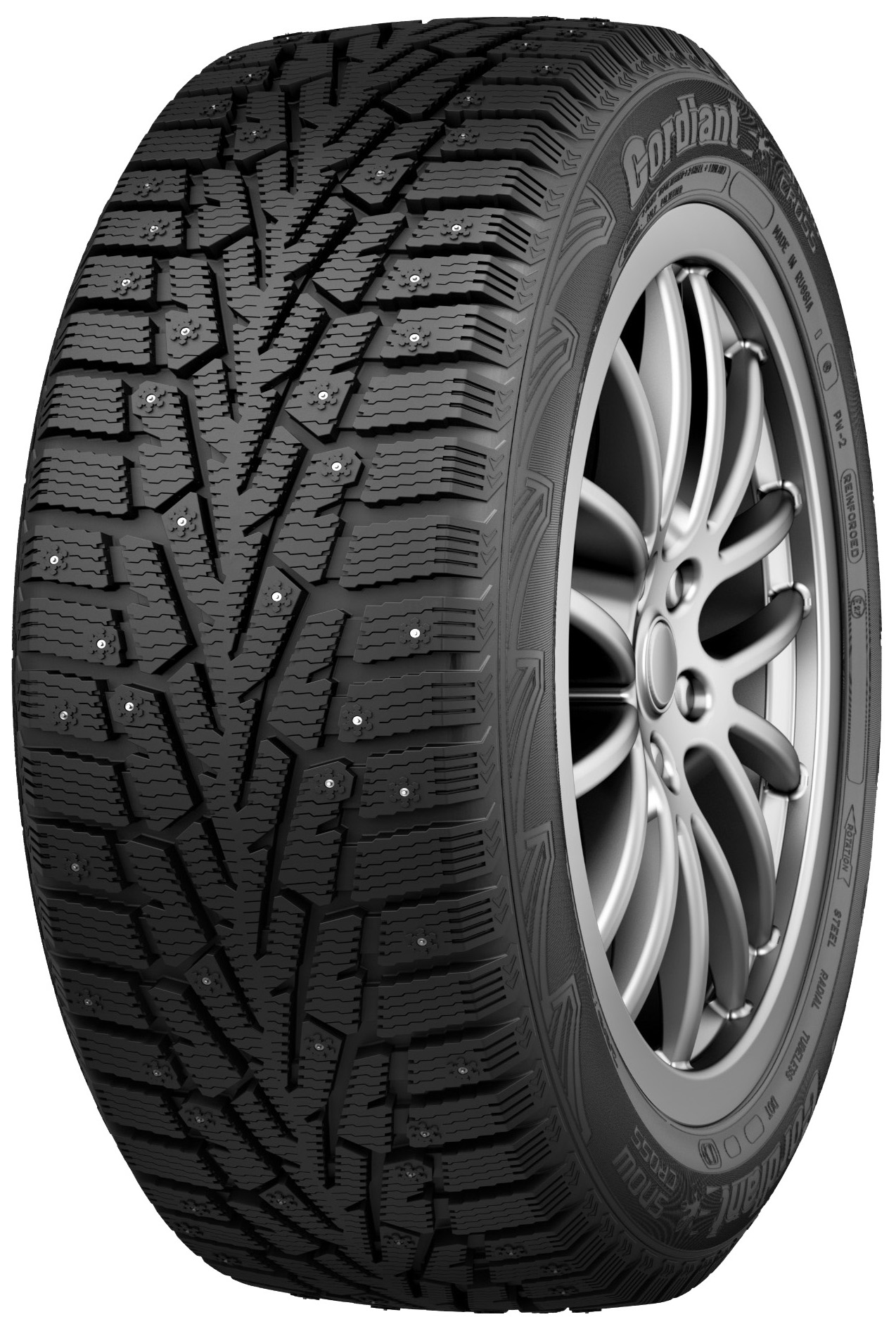 фото Шины 215/60r16 95t snow cross pw-2 tl (шипы) cordiant