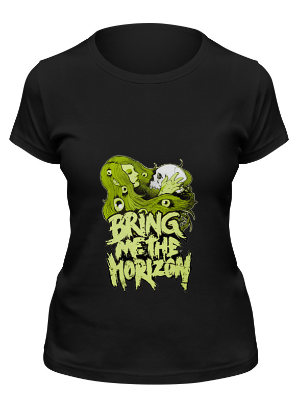 

Футболка женская Printio Bring me the horizon черная S, Черный, Bring me the horizon