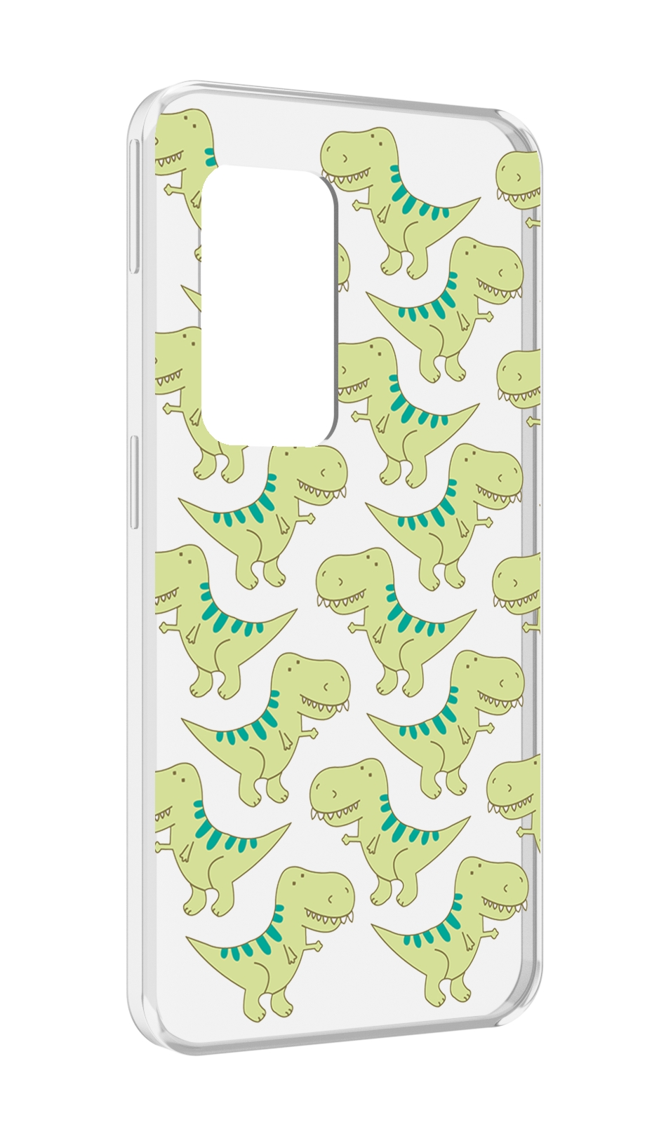 

Чехол MyPads зеленые-динозаврики для UleFone Power Armor X11 Pro, Прозрачный, Tocco