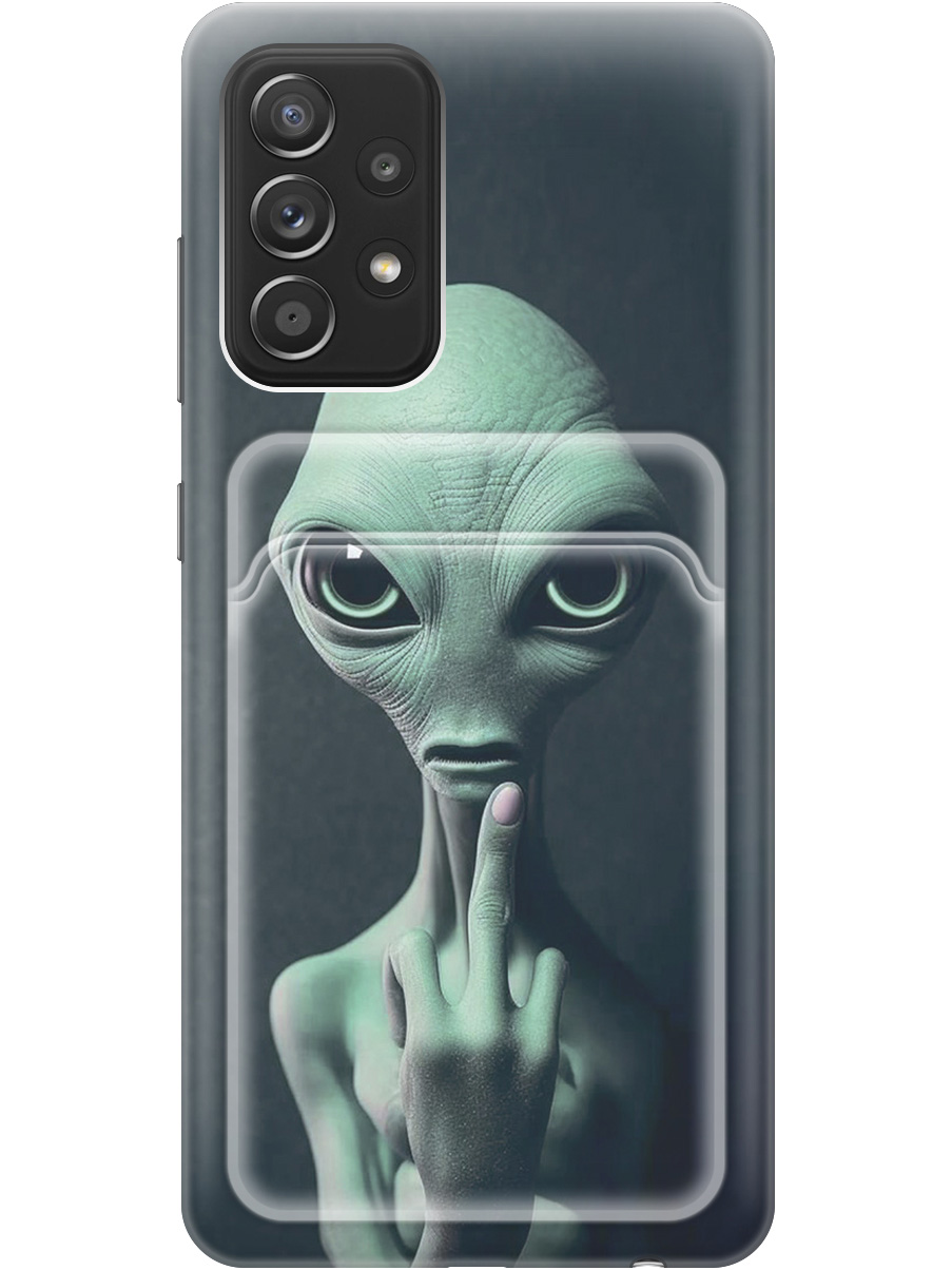 

Силиконовый чехол на Samsung Galaxy A52 с рисунком "Инопланетянин", 20012047