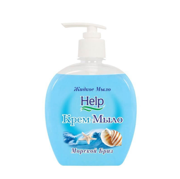 Мыло жидкое для рук Help Relax Морские минералы, активная пена с дозатором, 500 г