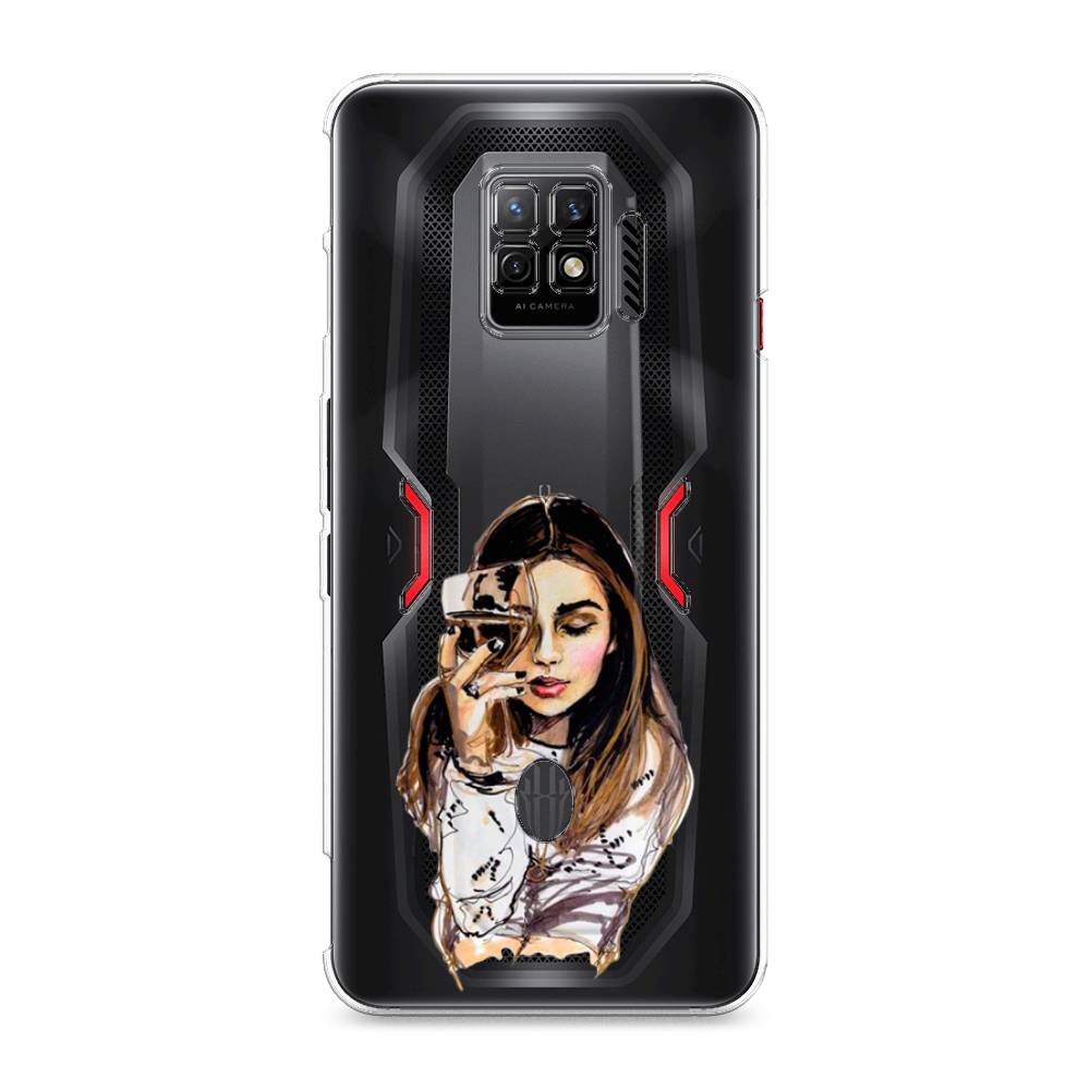 

Чехол Awog на ZTE Nubia Red Magic 7 Pro / ЗТЕ Нубиа Ред Мэджик 7 Pro "Девушка с бокалом", Разноцветный, 136050-7