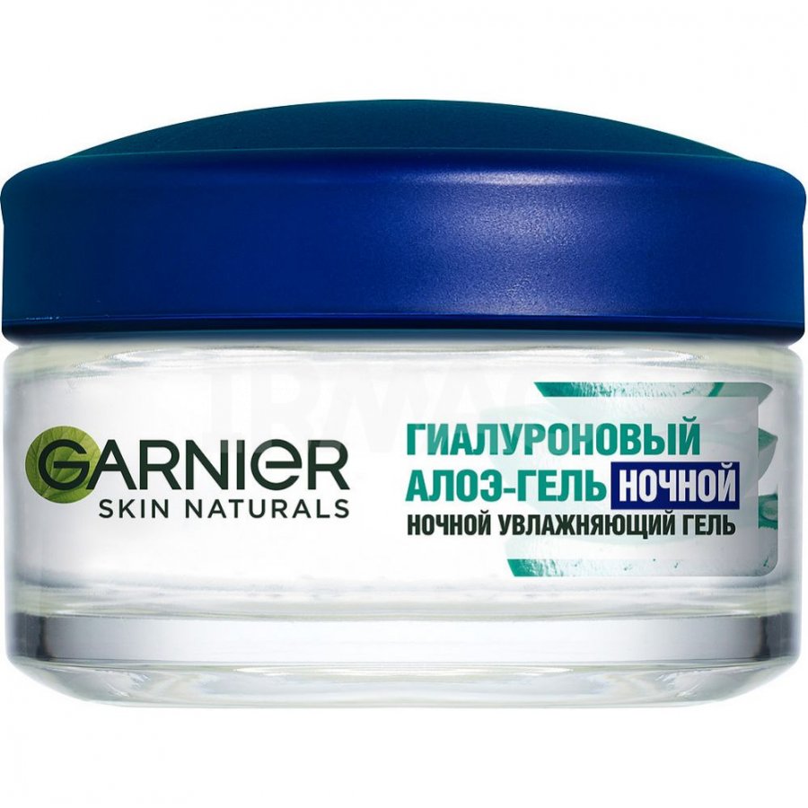 Алоэ-гель для лица Garnier Skin Naturals гиалуроновый, ночной 50 мл librederm крем для лица ночной гиалуроновый гидробаланс night cream hyaluronic hydrobalance