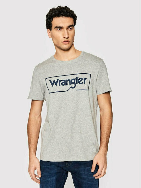 

Футболка мужская Wrangler Men Frame Logo Tee серая XXL, Men Frame Logo Tee