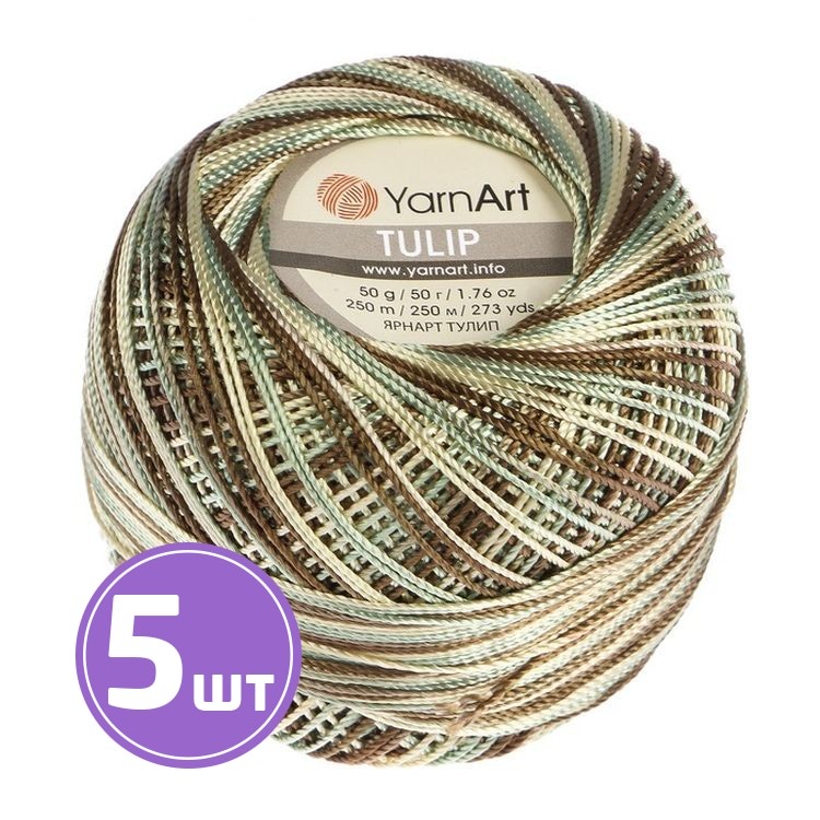 

Пряжа YarnArt TULIP 477 мультиколор 5 шт по 50 г, Разноцветный