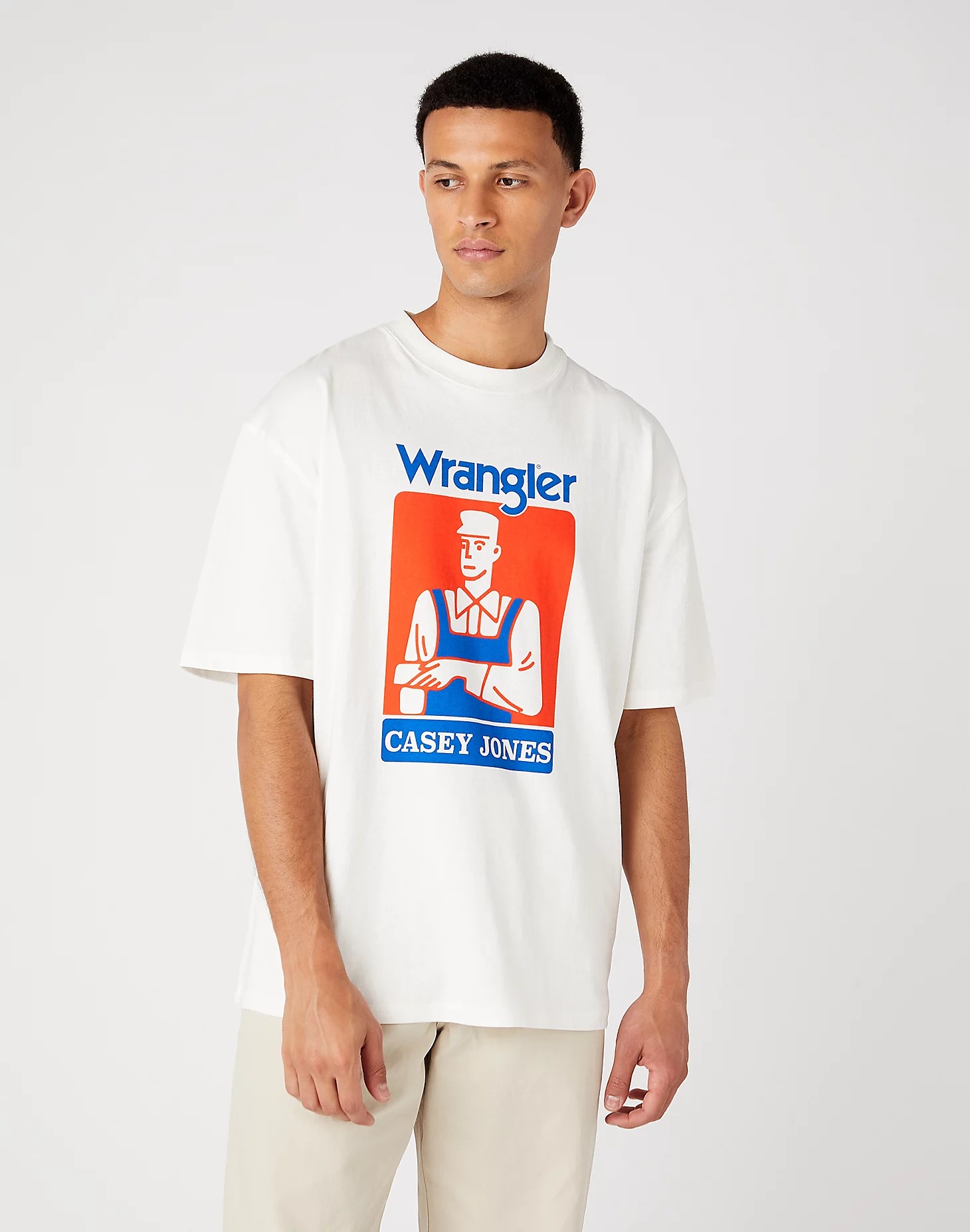 

Футболка мужская Wrangler Casey Graphic Tee белая M, Casey Graphic Tee