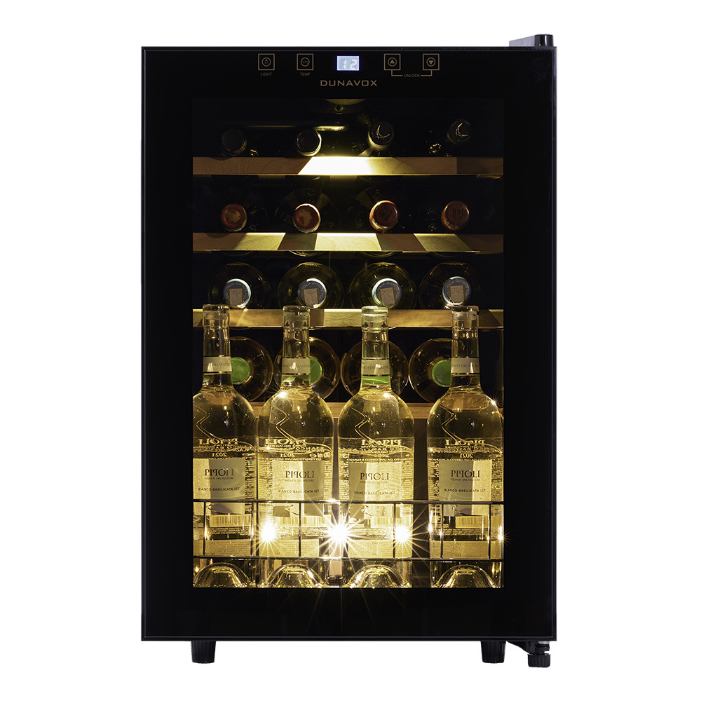

Винный шкаф Dunavox DXFH-20.62 черный, DXFH-20.62