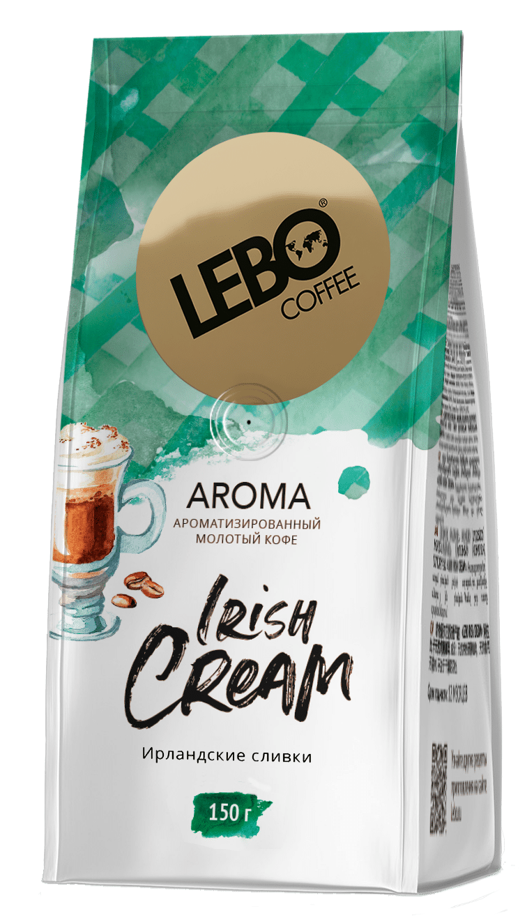 Кофе молотый LEBO AROMA IRISH CREAM 150г