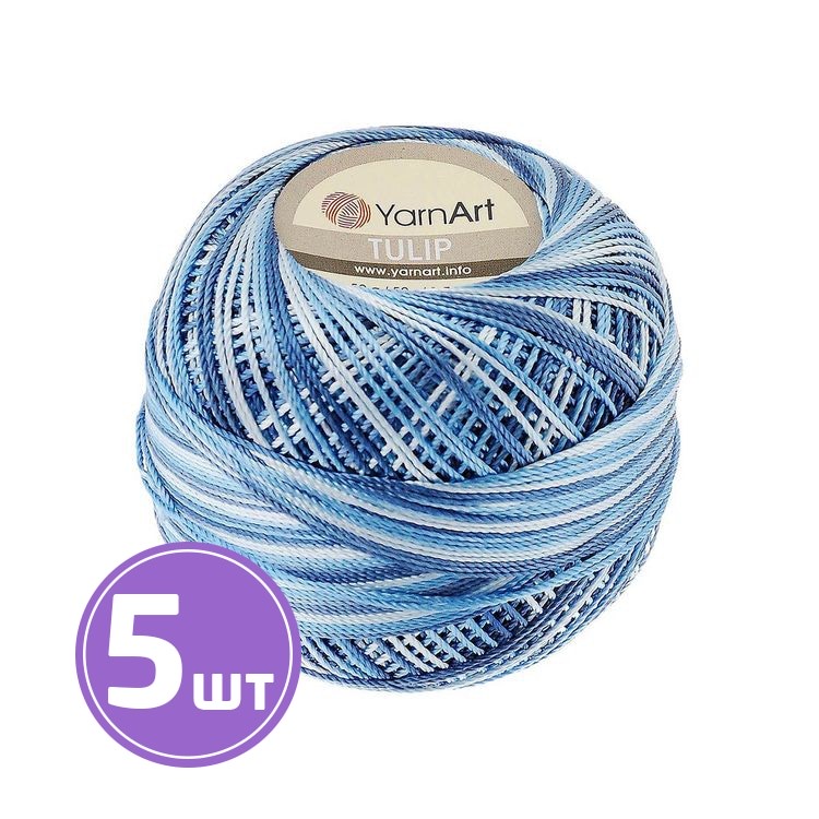 

Пряжа YarnArt TULIP 456 мультиколор 5 шт по 50 г, Разноцветный