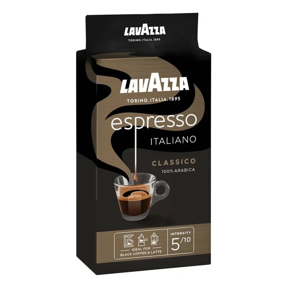 Кофе молотый Lavazza Espresso Italiano Classico, 250 гр