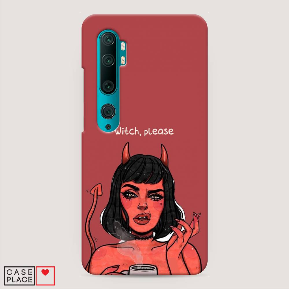 фото Пластиковый чехол "evil girl" на xiaomi mi note 10 awog
