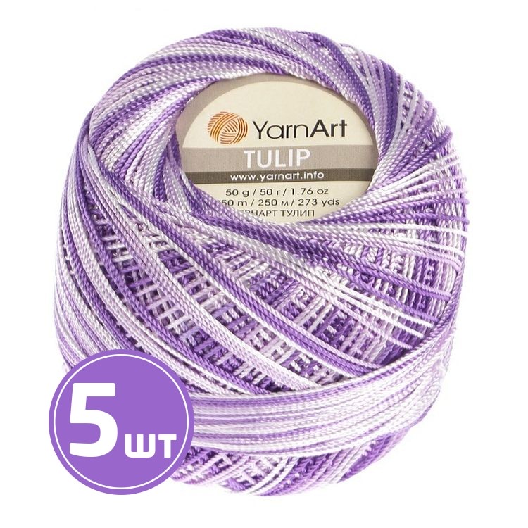 

Пряжа YarnArt TULIP 447 мультиколор 5 шт по 50 г, Разноцветный