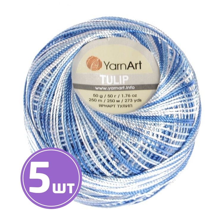 

Пряжа YarnArt TULIP 446 мультиколор 5 шт по 50 г, Разноцветный