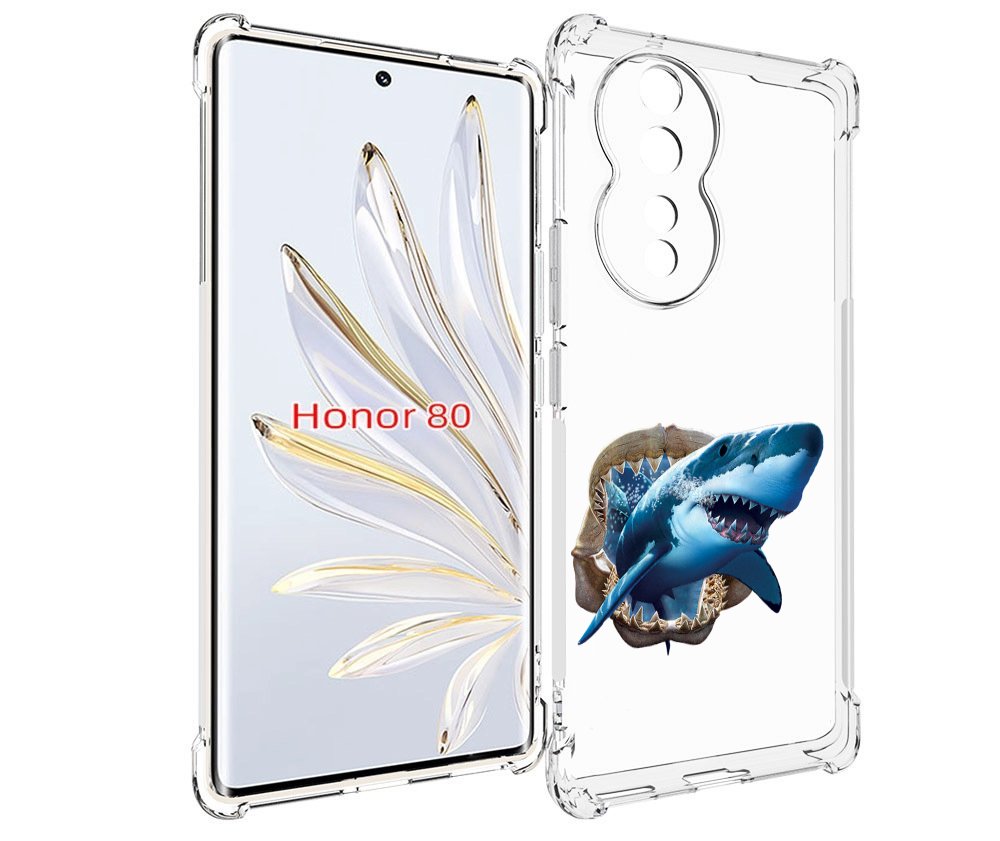

Чехол MyPads челюсти для Honor 80, Прозрачный, Tocco