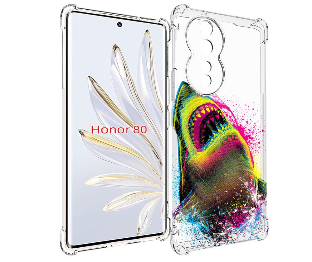

Чехол MyPads челюсти-2 для Honor 80, Прозрачный, Tocco