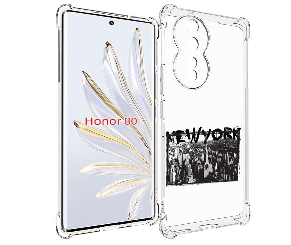 

Чехол MyPads че для Honor 80, Прозрачный, Tocco