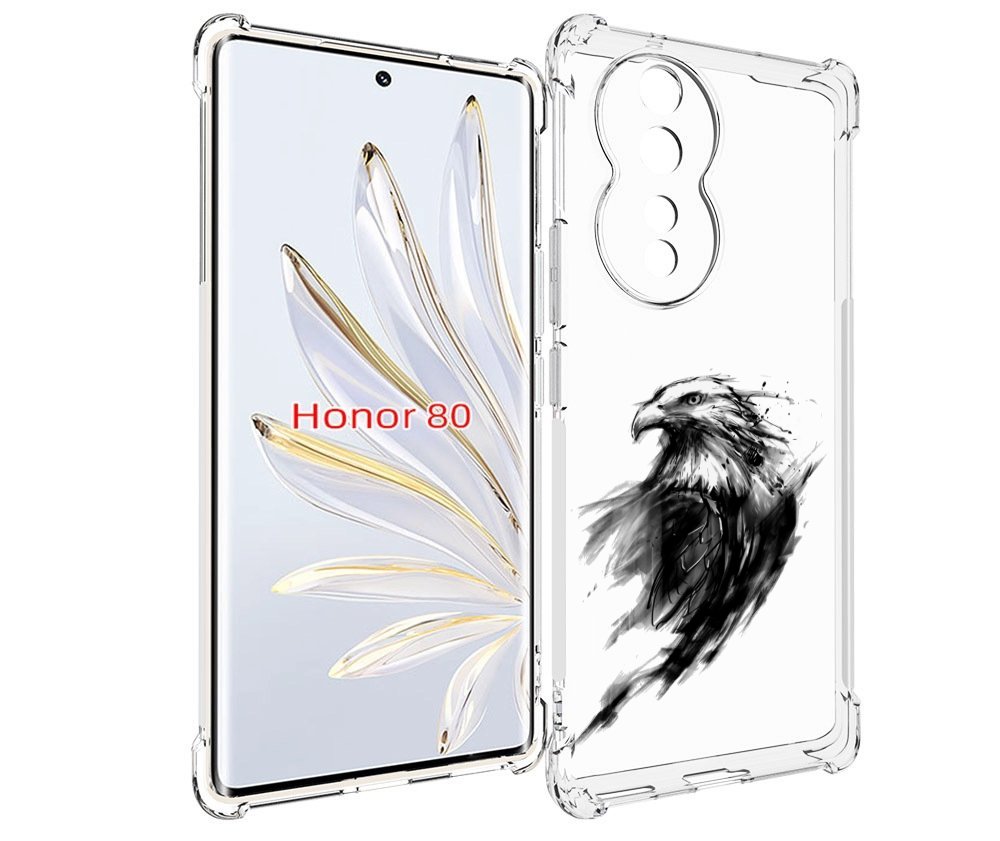 

Чехол MyPads чб птица для Honor 80, Прозрачный, Tocco