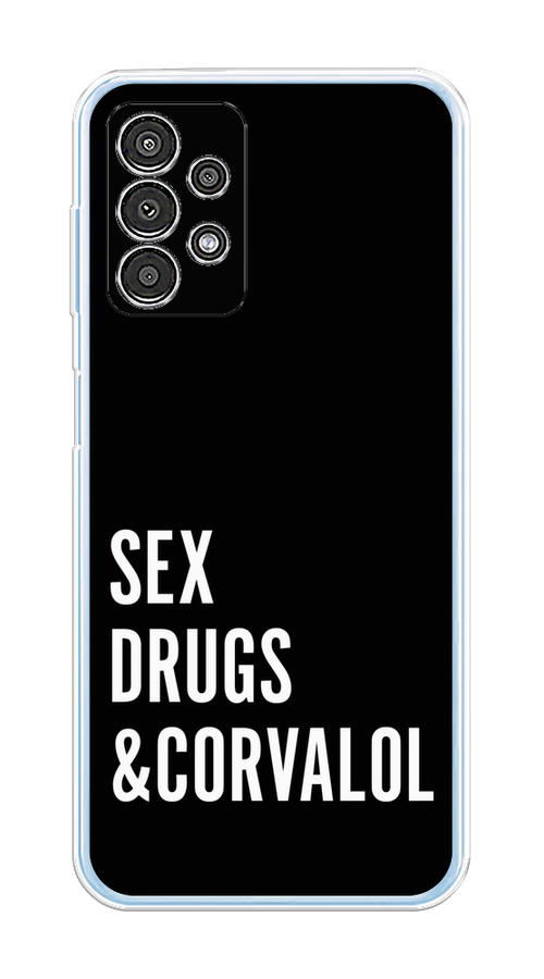 

Чехол на Samsung Galaxy A13 4G "Corvalol", Черный;серый;белый, 2104850-6