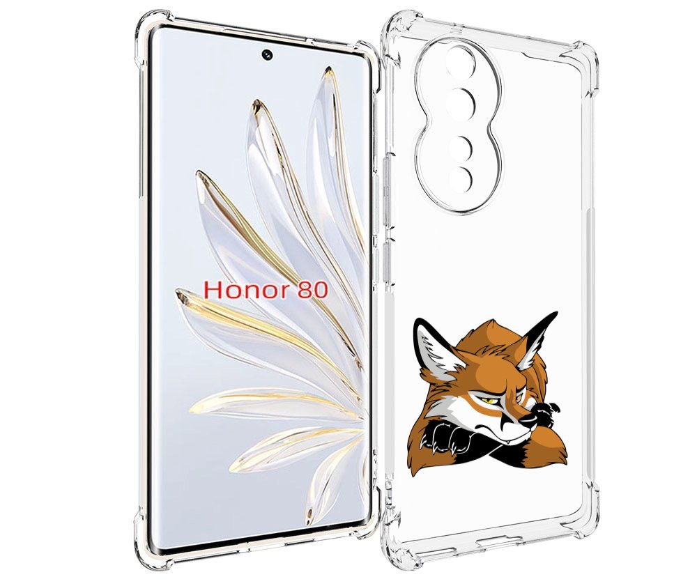 

Чехол MyPads фокс для Honor 80, Прозрачный, Tocco