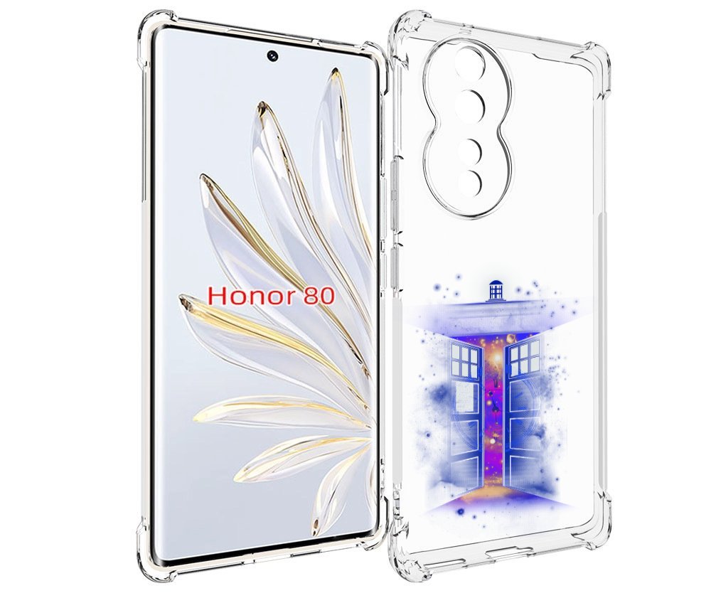 

Чехол MyPads фиолетовый уголок абстракция для Honor 80, Прозрачный, Tocco