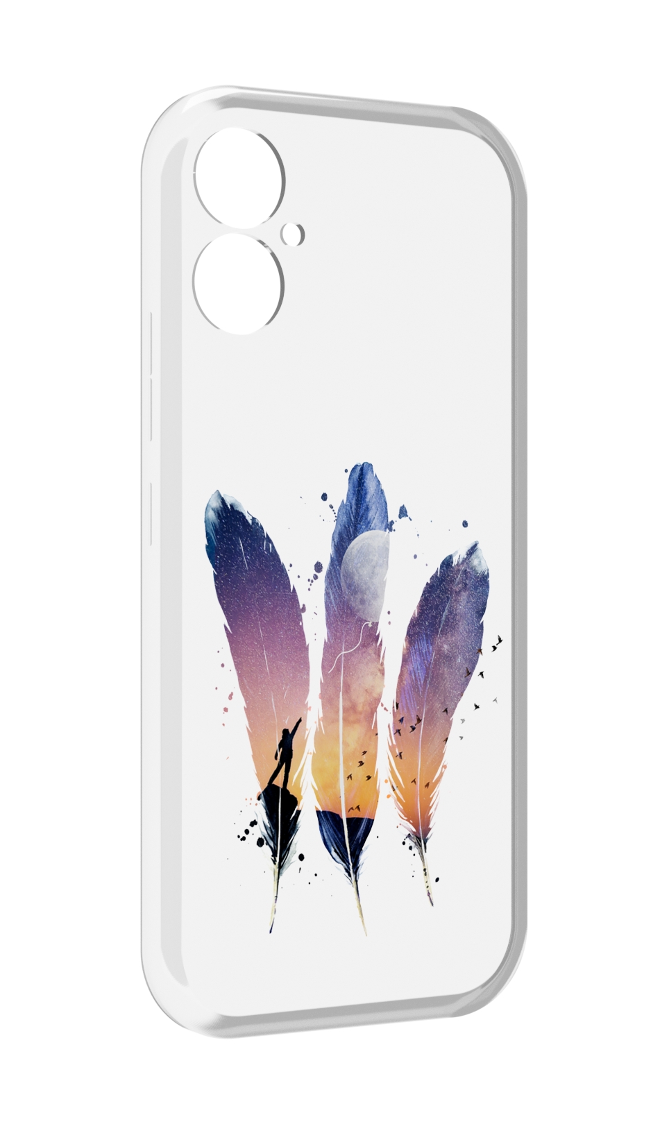 

Чехол MyPads небесные перья для Tecno Spark 9 Pro \ Spark 9T, Прозрачный, Tocco