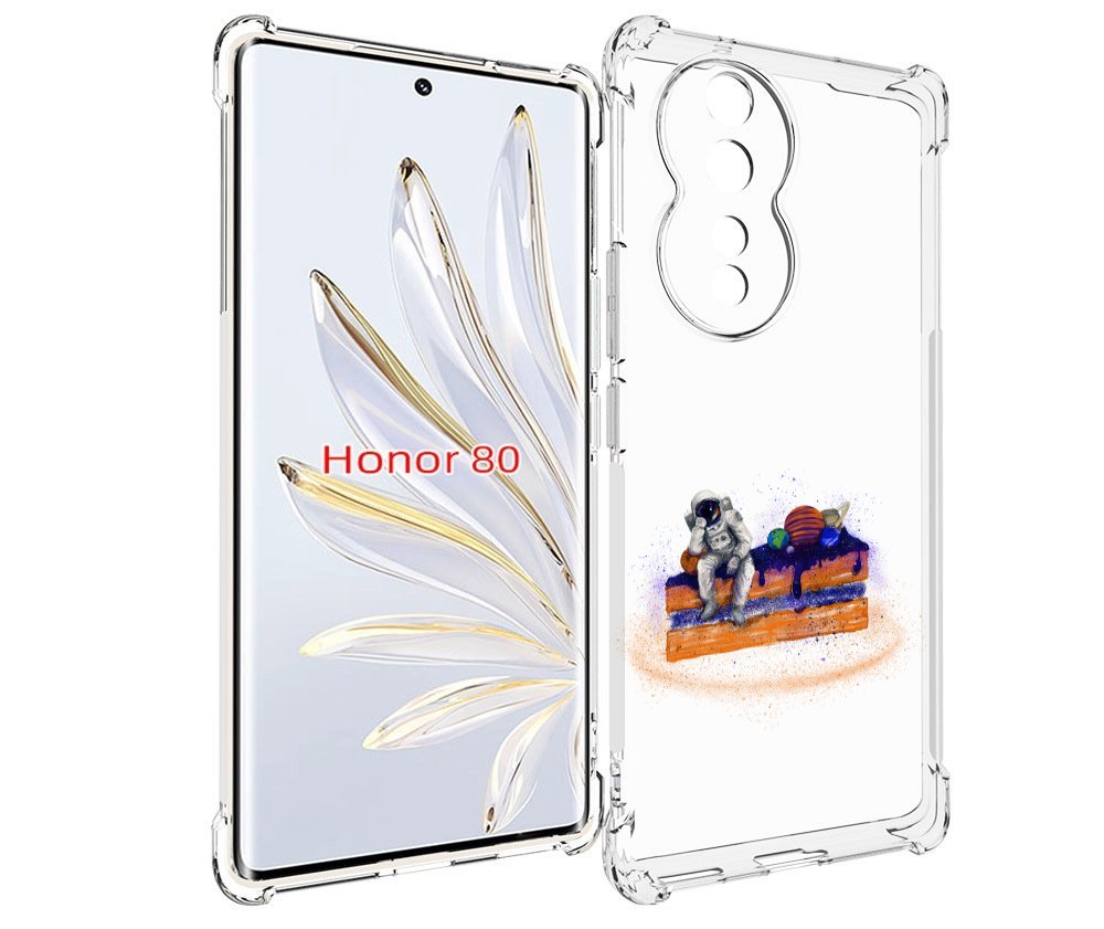 

Чехол MyPads торт с планетами для Honor 80, Прозрачный, Tocco