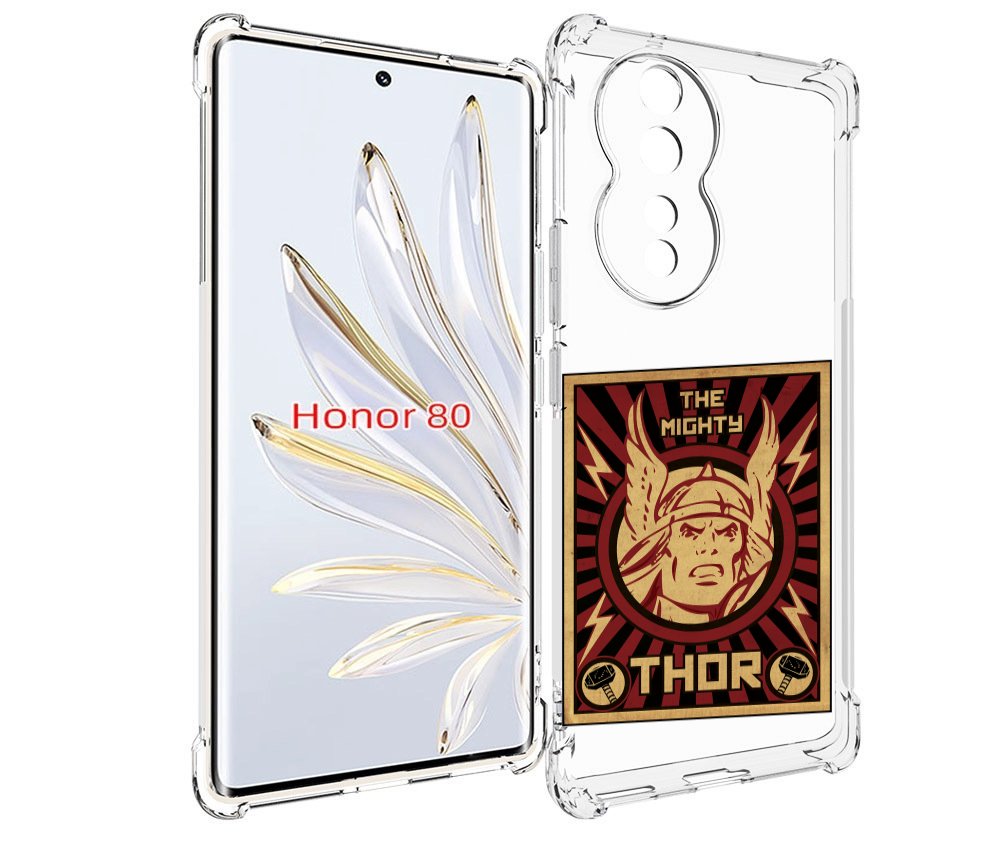 

Чехол MyPads тор лицо для Honor 80, Прозрачный, Tocco