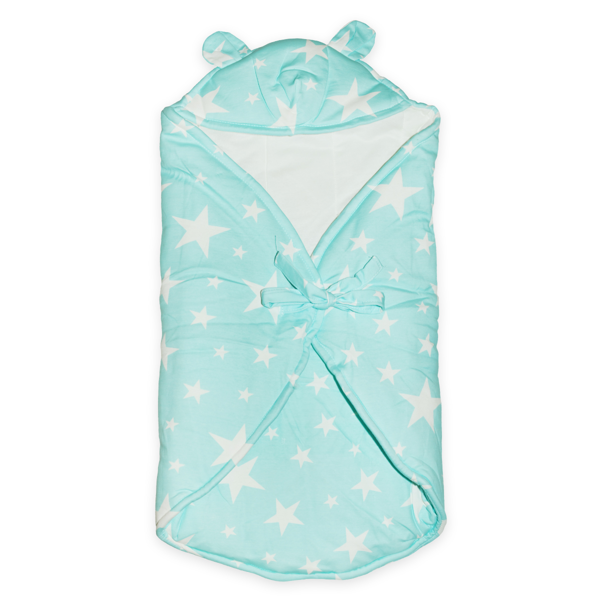 Одеяло-конверт Baby Fox Звезды, зимнее, цвет голубой, 80х90 см