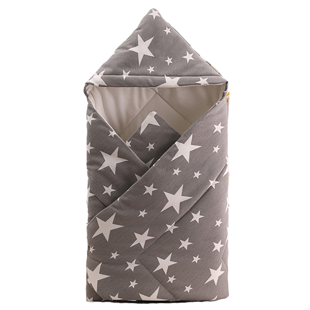 фото Одеяло-конверт baby fox звезды, осеннее, цвет серый, 90х90 см