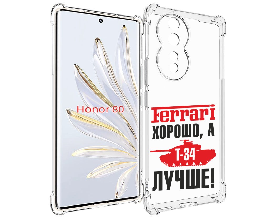 

Чехол MyPads т 34 лучше для Honor 80, Прозрачный, Tocco