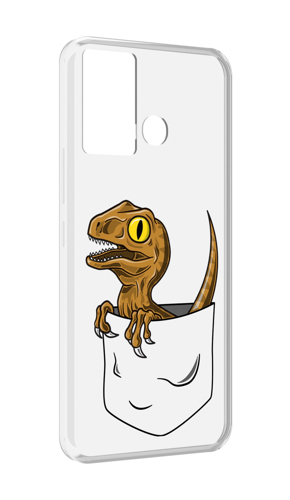 

Чехол MyPads динозавр в кармане для Infinix Hot 12 Play, Прозрачный, Tocco