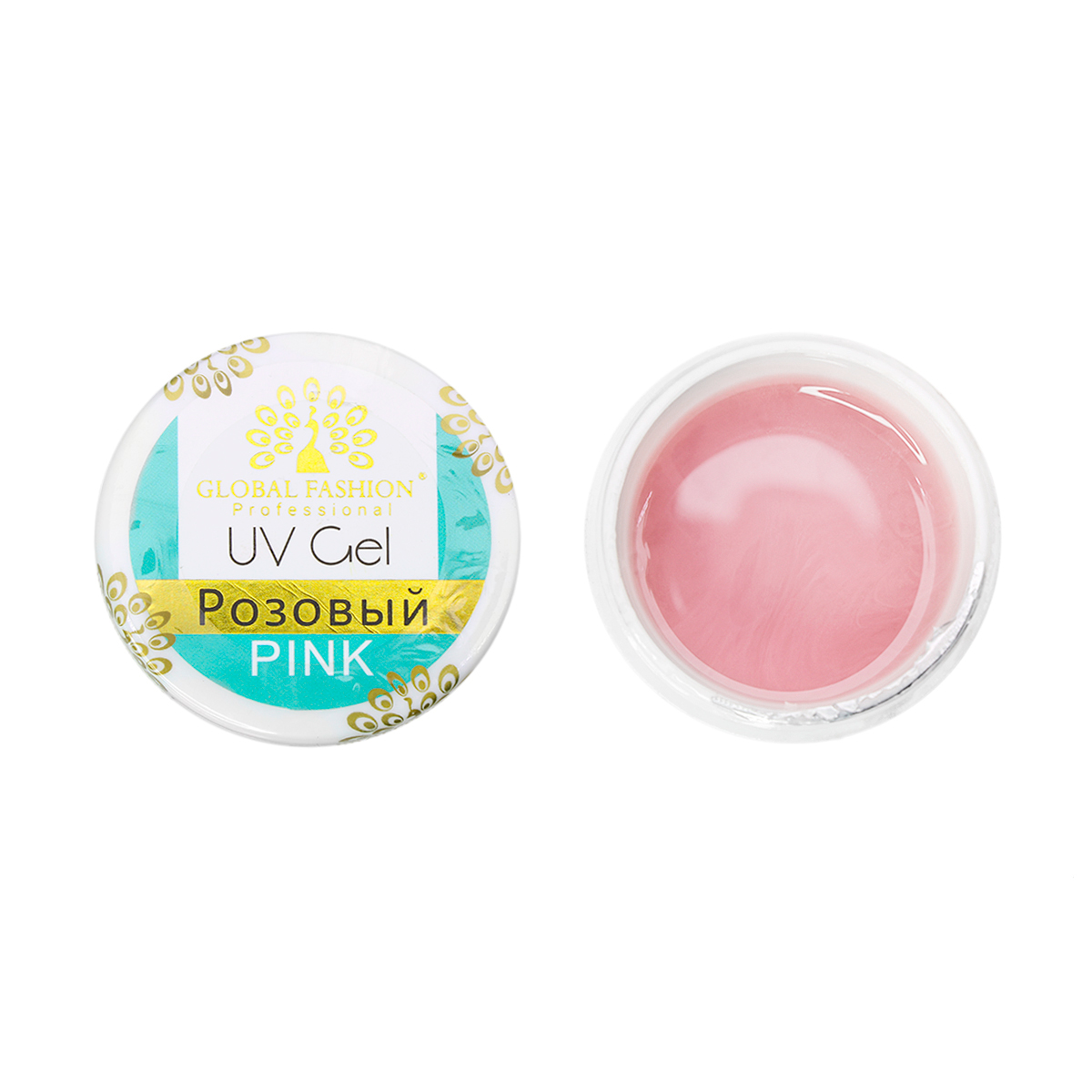

Гель для наращивания ногтей Global Fashion розовый, Pink, 15 г