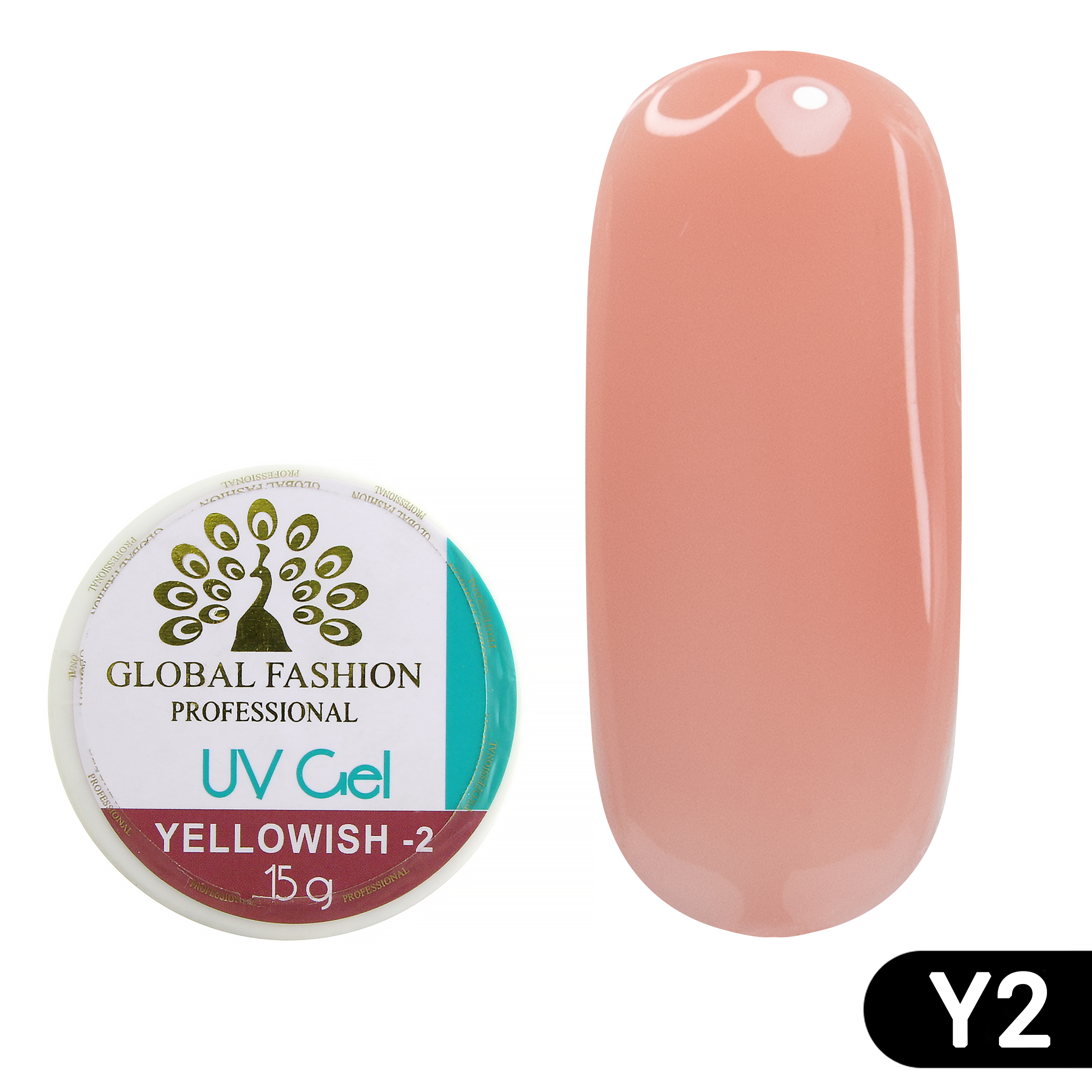Купить Гель для наращивания ногтей Global Fashion камуфляж-2, Yellowish-2, 15 г