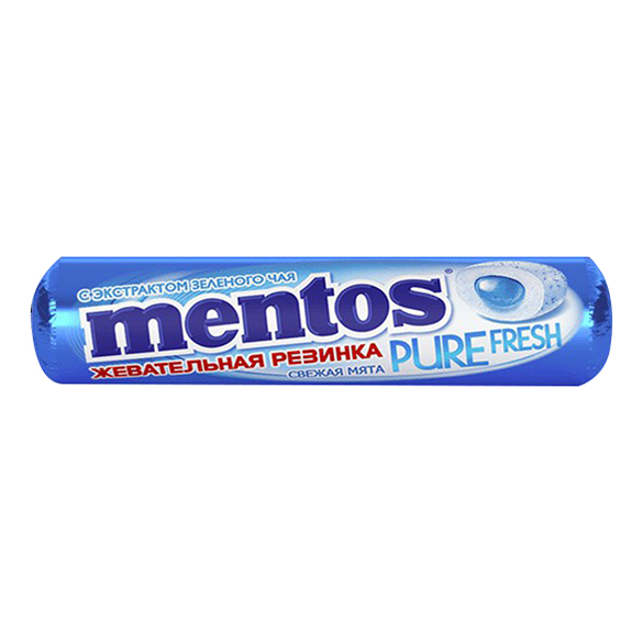 Жевательная резинка Mentos Pure Fresh Свежая мята 23,3 г х 24шт