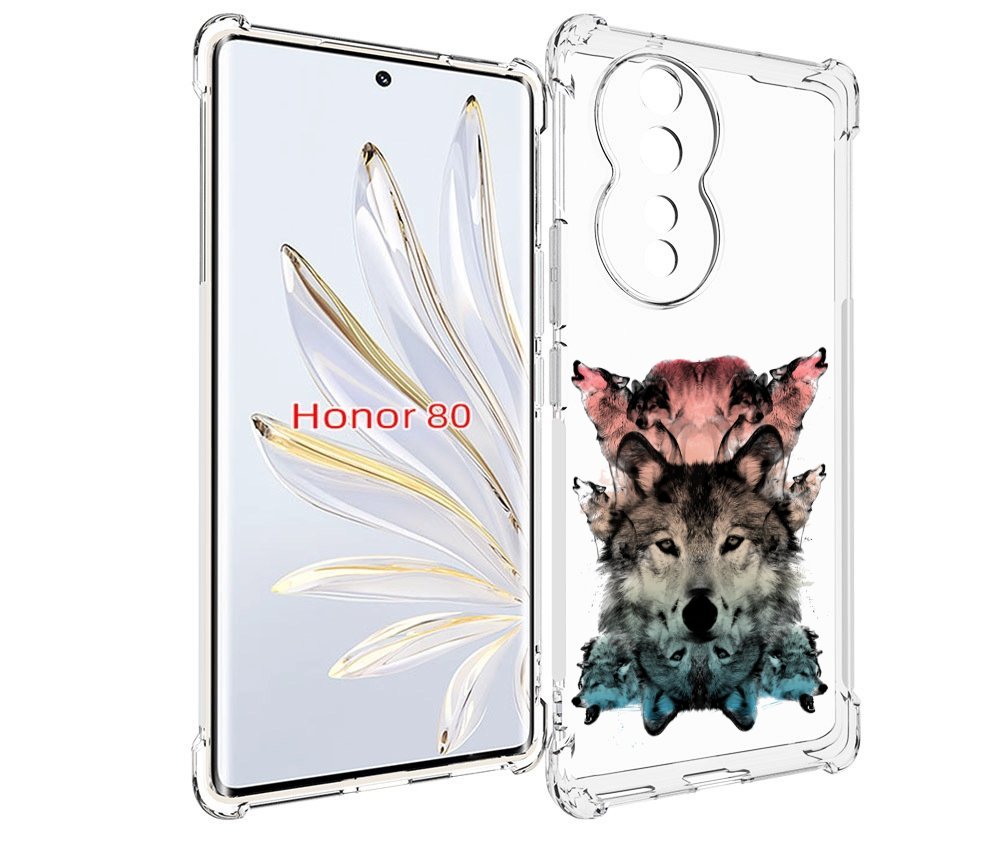 

Чехол MyPads стая для Honor 80, Прозрачный, Tocco