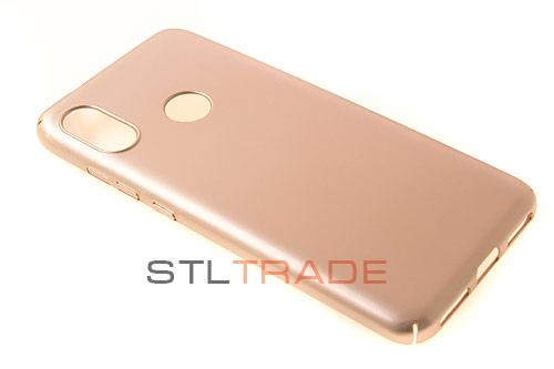 

Накладка PC для Xiaomi Redmi 6 Pro с Soft Touch покрытием золото, Золотистый