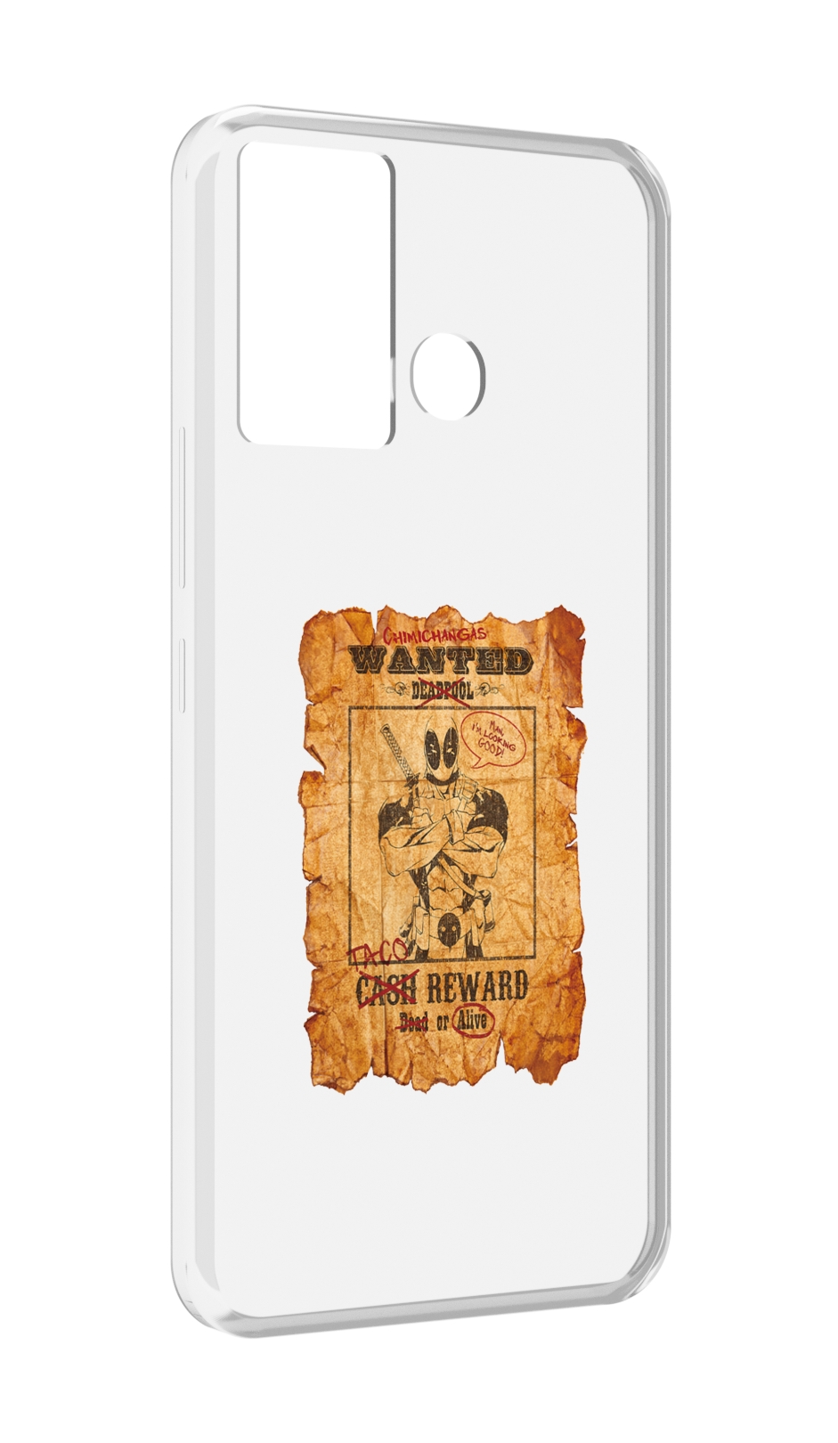 

Чехол MyPads дедпул для Infinix Hot 12 Play, Прозрачный, Tocco
