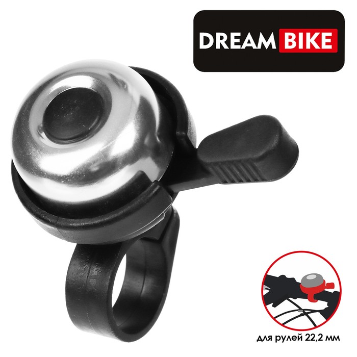 Звонок велосипедный Dream Bike механический цвет серебристый 162₽