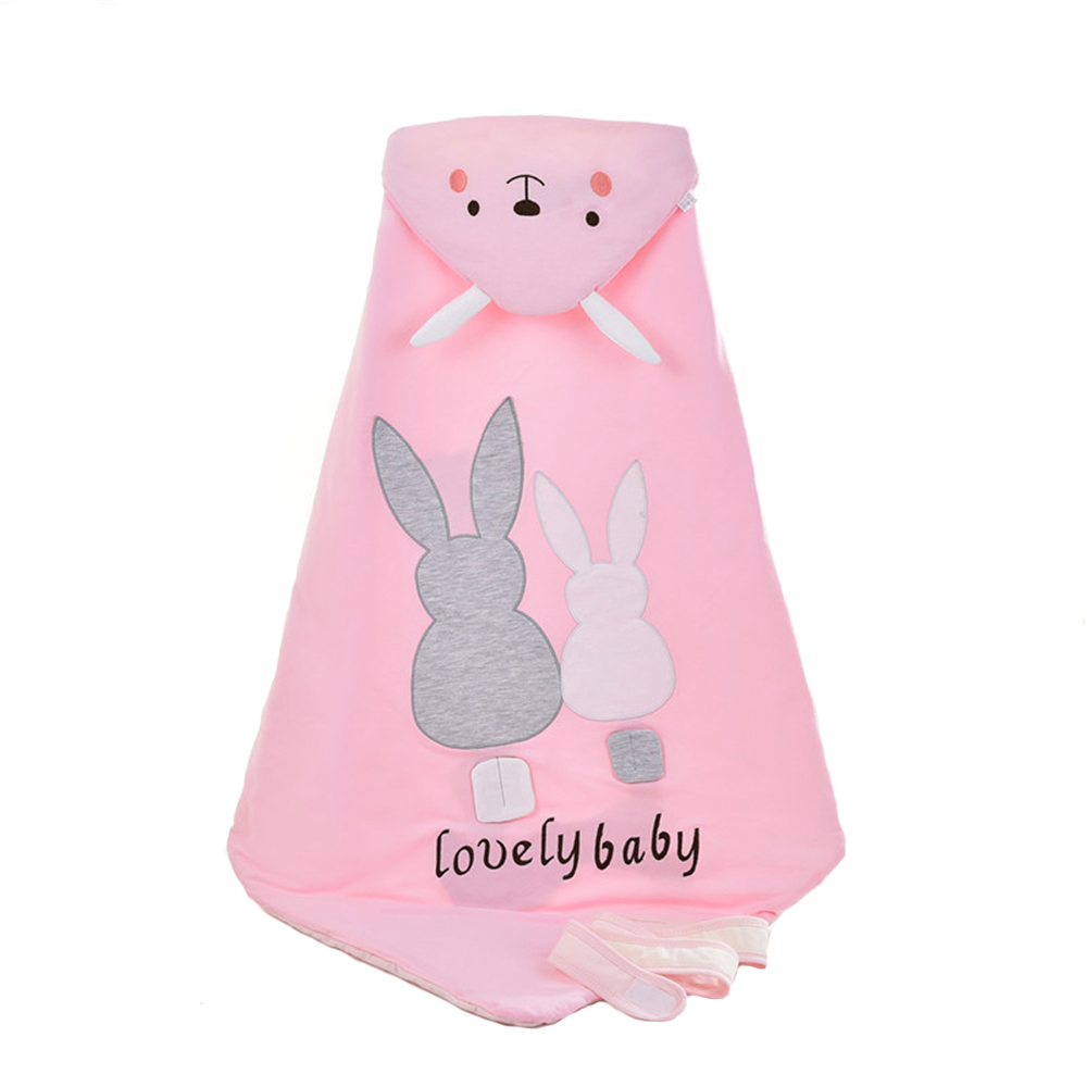 Одеяло-конверт Baby Fox Зайчик, весеннее, цвет розовый, 90х90 см