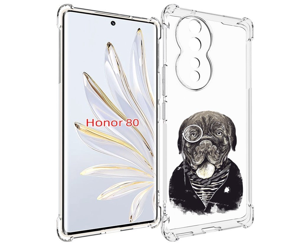 

Чехол MyPads солидный песик для Honor 80, Прозрачный, Tocco