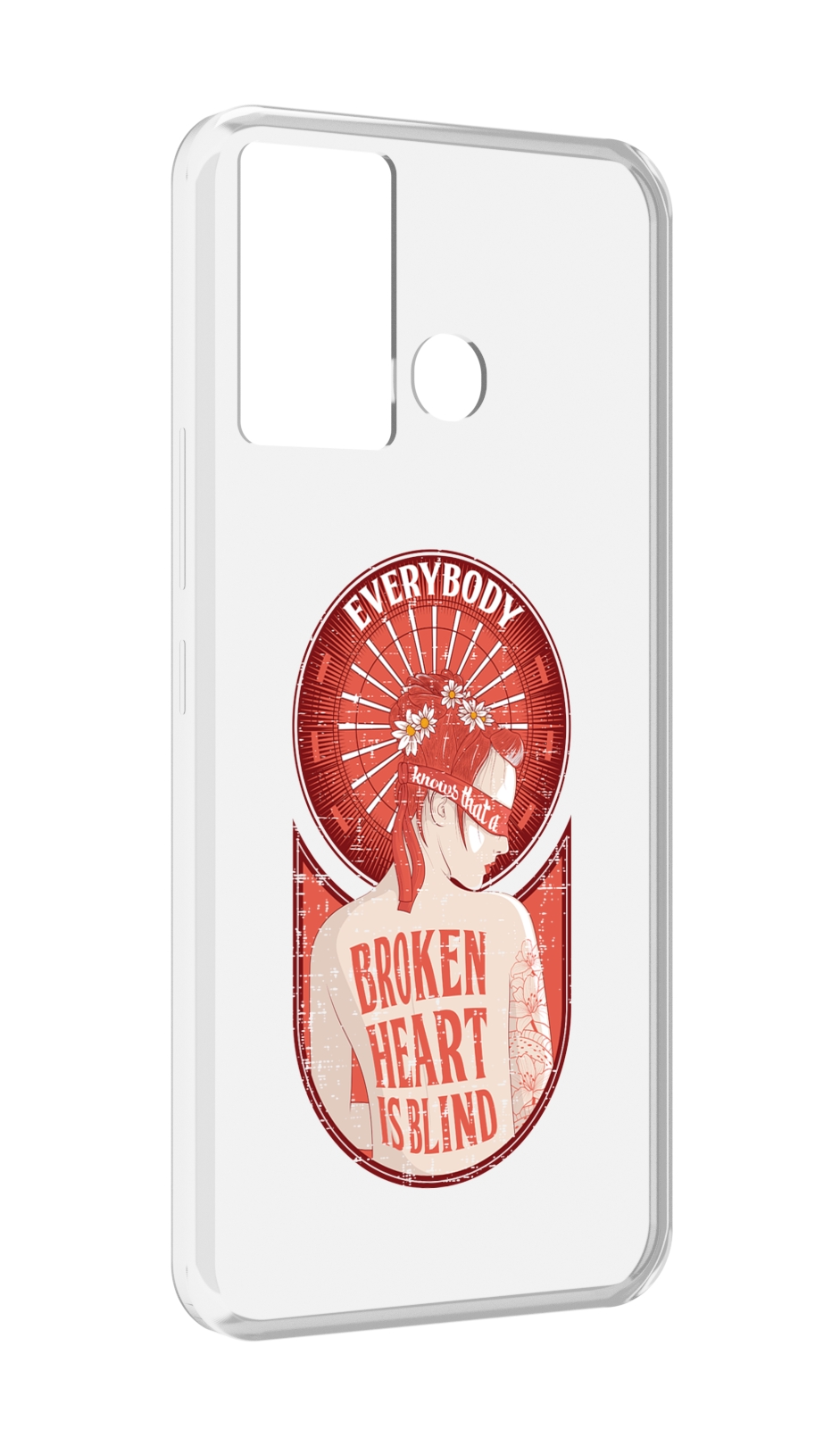 

Чехол MyPads девушка разбитое сердце для Infinix Hot 12 Play, Прозрачный, Tocco