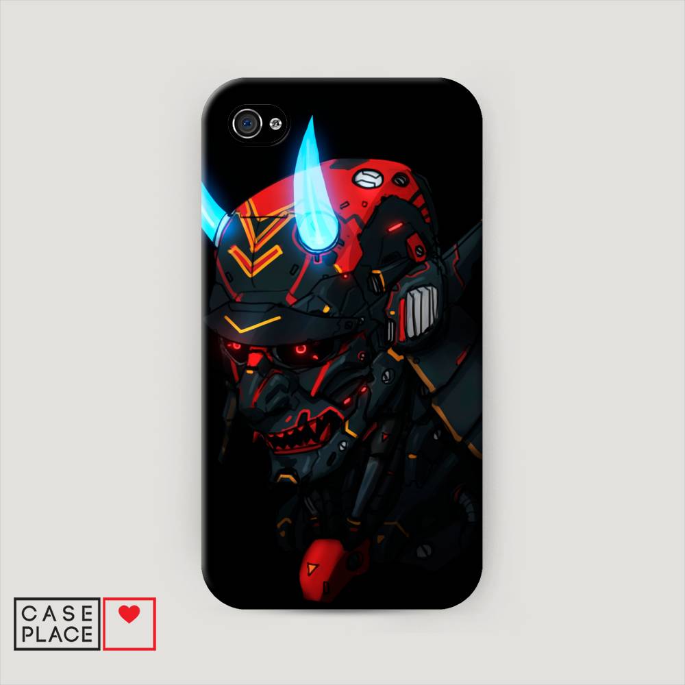 

Пластиковый чехол "Неоновый самурай" на Apple iPhone 4, 10120-5